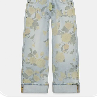 Floral Jeans